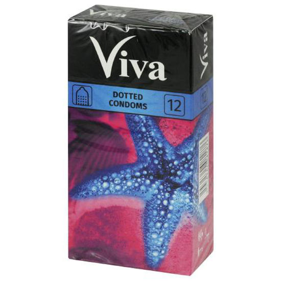 Презервативы латексные Вива Viva с точками №12